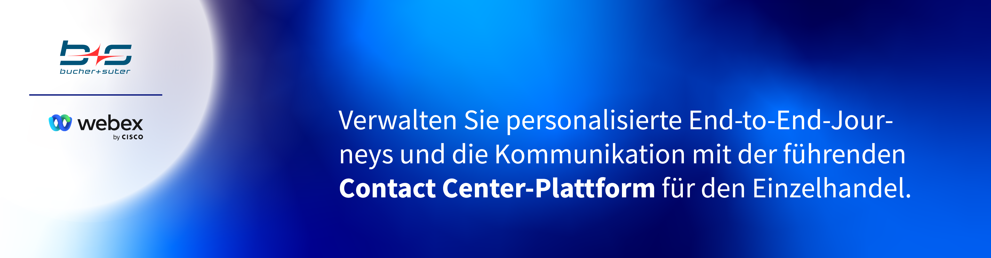 banner mit zitat zum führenden contact center