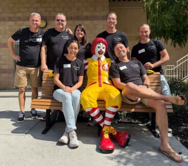 Group of Bucher + Suter employees at the Ronald McDonald House for a volunteer day at WebexOne 2025