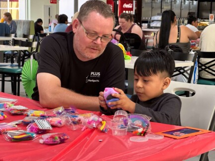 Volunteer day at the Ronald McDonald House in San Diego during WebexOne 2025 - Creating clay monsters